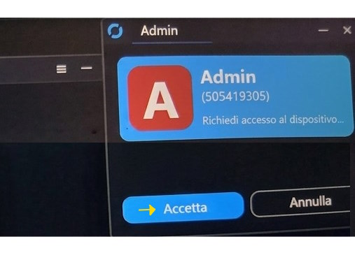 Step 5 - Pulsante Accetta la connessione
